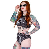 Zodiac Sun Halter Two Piece Swimsuit